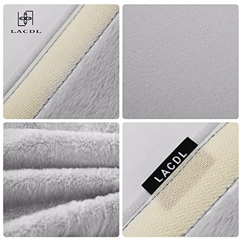 LACDL Extra Long Seatbelt Cover Super Soft Furry for Adults Kids Women & Men, Thick Plush Full Car Seat Belt Strap Cushion, Fluffy Shoulder Pad Protector, Auto Interior Accessories, 1pc, Grey, 19.5in - Image 4