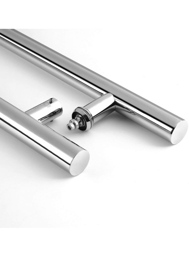 ROBUSTLINE Elegant Multi Purpose Door Pull Back To Back Handle H Type Chrome Finish  - Image 3