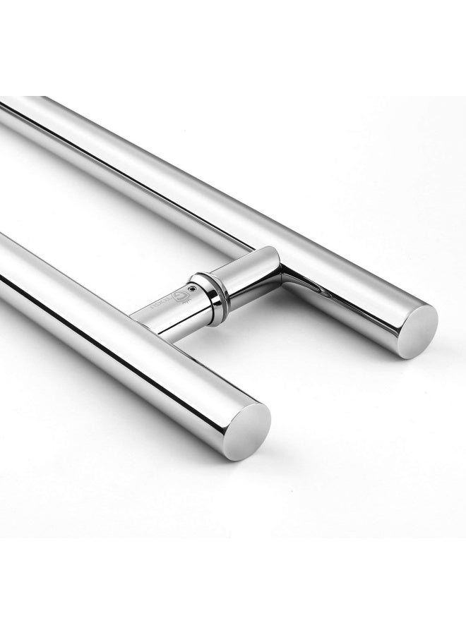 ROBUSTLINE Elegant Multi Purpose Door Pull Back To Back Handle H Type Chrome Finish  - Image 2