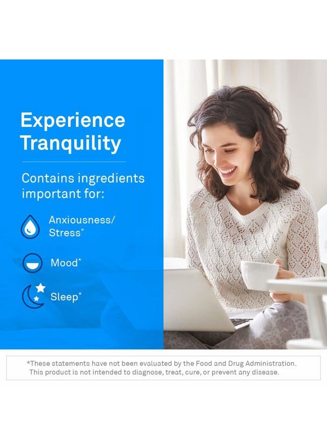 NeuroScience Calm Aid & Mood Support Supplement - TravaGen - with L Tryptophan, L Theanine & Vitamin B12 Complex - Serotonin & GABA Neurotransmitter Supplement (120 Capsules) - Image 3