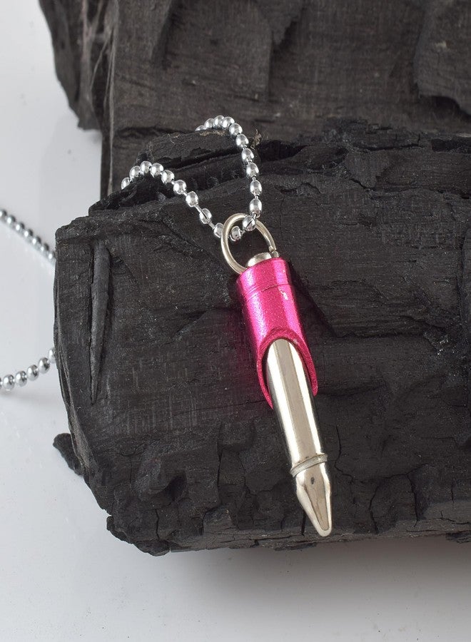 morir Stainless Steel Fashion Simple Bar Ash Memorial Bullet Chain Locket Necklace Jewelry Gift for Men and Women - Image 3