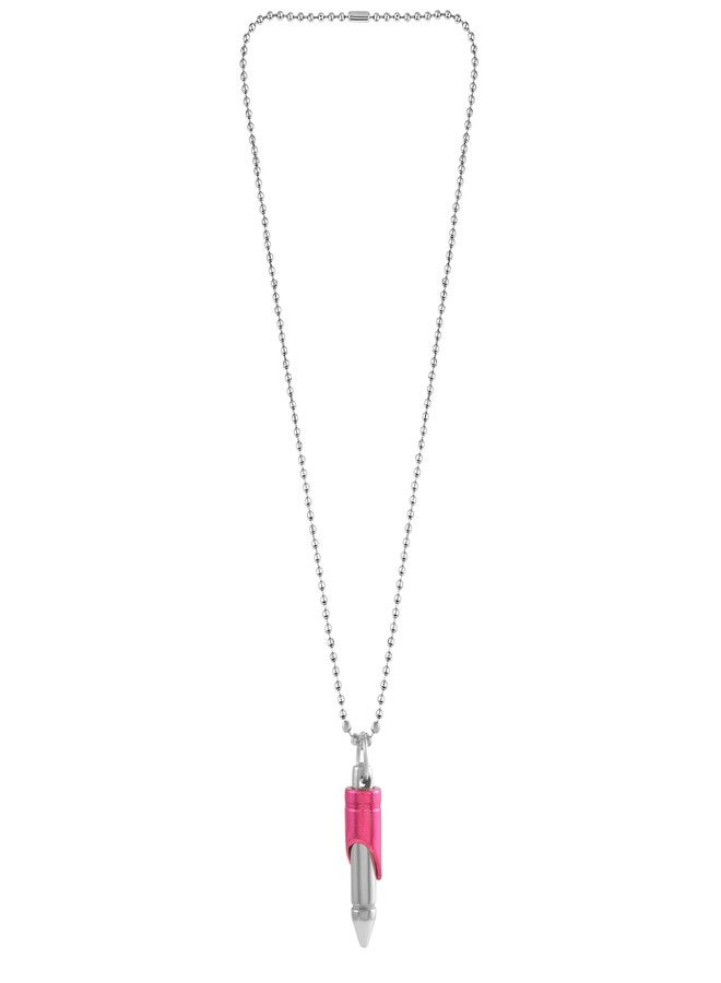 morir Stainless Steel Fashion Simple Bar Ash Memorial Bullet Chain Locket Necklace Jewelry Gift for Men and Women - Image 5