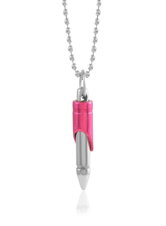 morir Stainless Steel Fashion Simple Bar Ash Memorial Bullet Chain Locket Necklace Jewelry Gift for Men and Women - Image 1