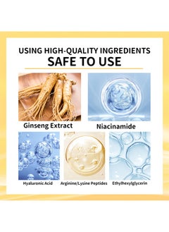EELHOE Ginseng And Niacinamide Anti-Wrinkle Essence, Ginseng Anti Ageing Serum For Women, Fade The Eyes Of Fine Lines And Lines, Tighten The Face, Moisturize The Skin Essence  - Image 3