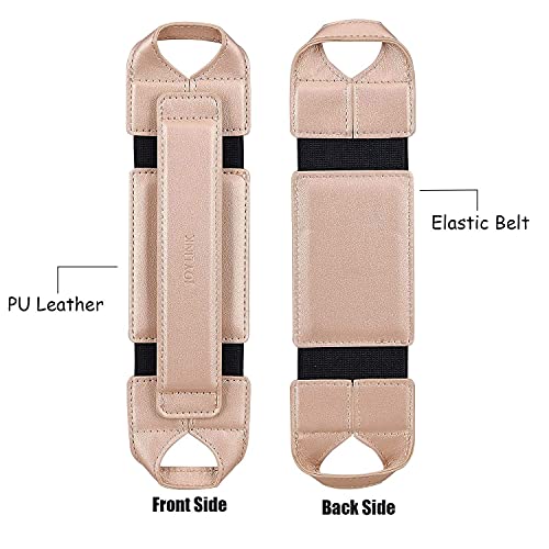 joylink Universal Tablet Hand Strap Holder, 360 Degrees Swivel Leather Handle Grip with Elastic Belt, Secure & Portable for 7.9" Tablets (Samsung Asus Acer Google Kindle iPad Mini), Gold - Image 5