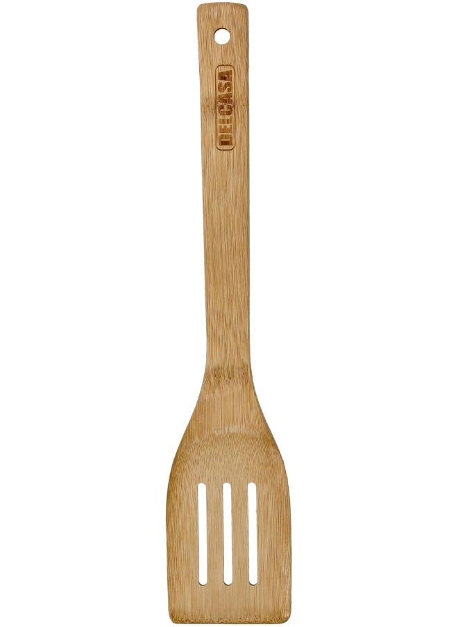 DELCASA Delcasa DC3163 Bamboo Slotted Spatula  - Image 1