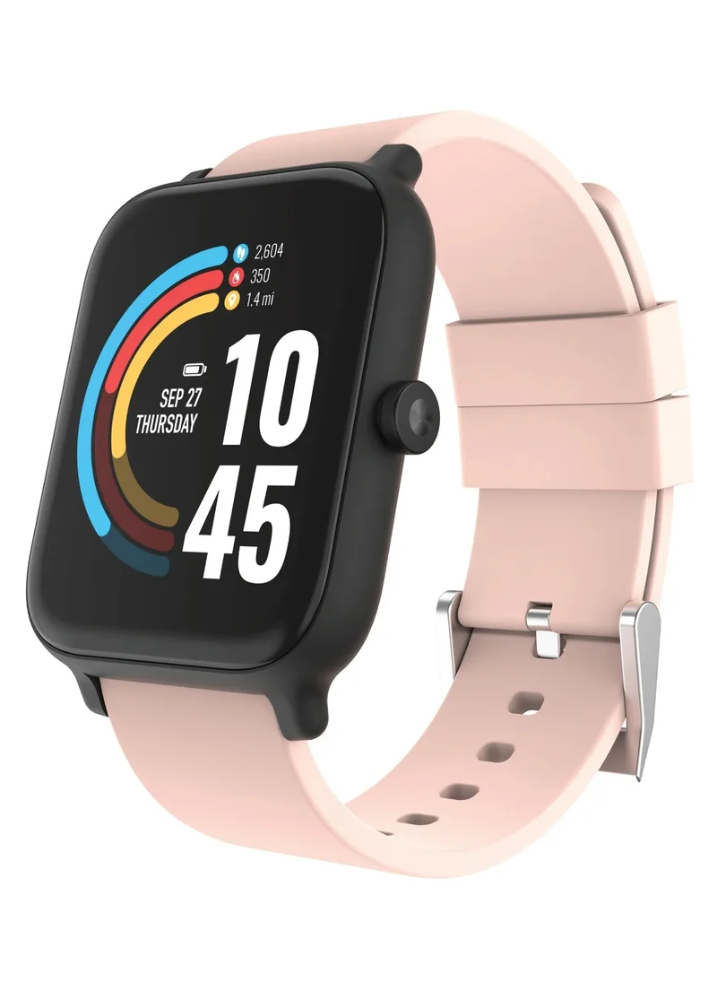 إيفو Evo 24/7 Unisex Interactive-Fitness Tracker Watch Black/Blush, EV1S01-G12