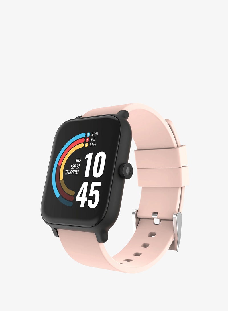 Evo 24/7 Unisex Fitness Tracker Watch Black/Blush, EV1S01-G12 - Image 1