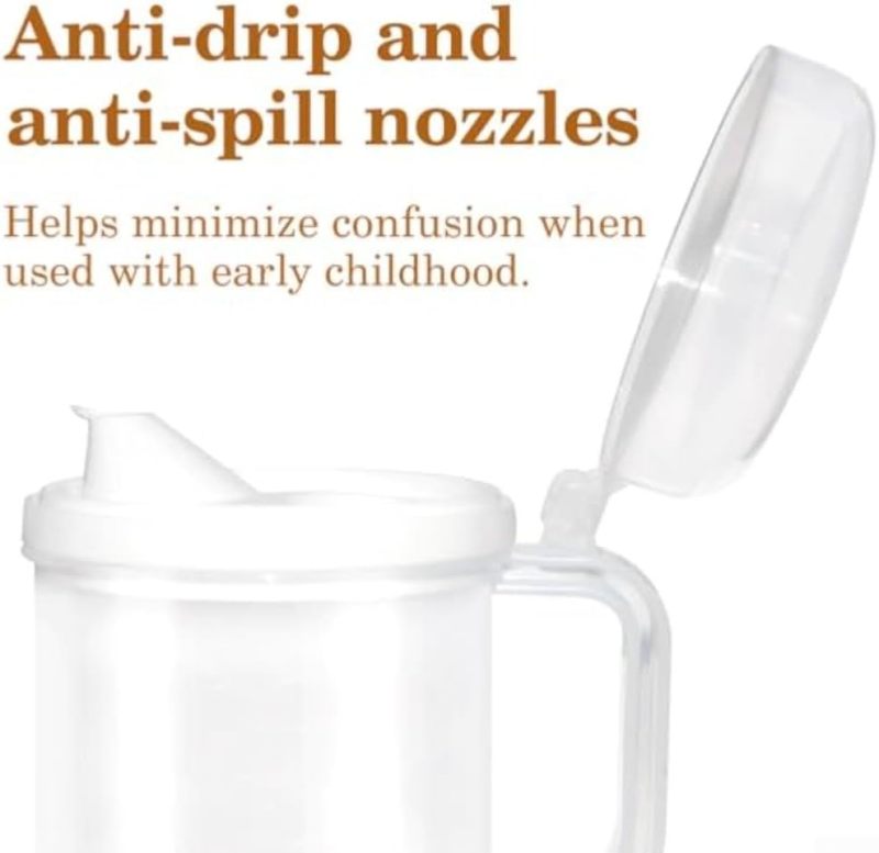 Spill-Proof Pitcher: Transparent Small Pitcher With Lid - Easy-Hold Anti-Drip Spout Kids Pitcher for Home and Classroom Use - Image 2