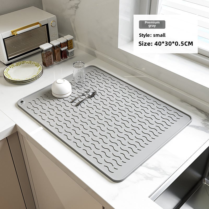 Silicone Kitchen Mat High-Temperature Resistant Waterproof - Slip-Resistant Dining Table Placemat for Children - Image 1