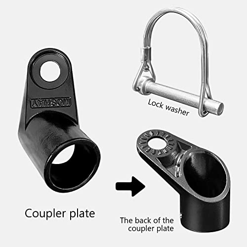 MOSHAY Upgraded Bike Bicycle Trailer Coupler Attachment Angled Elbow for Instep & Schwinn Bike Trailers - Image 2
