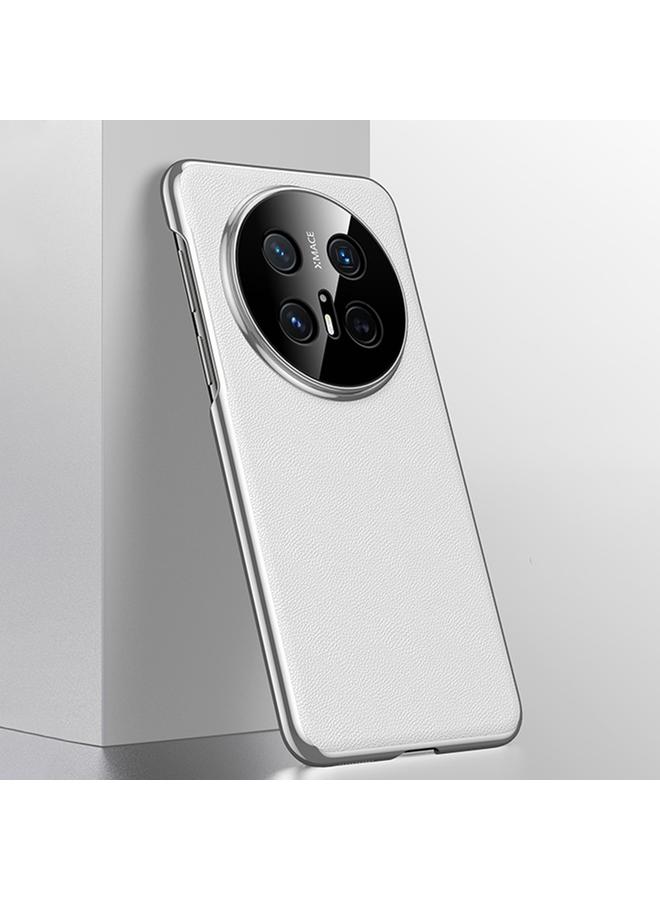 Green Tiger Case For Huawei Mate 70 Pro / 70 Pro+ Plain Leather Series Shockproof Phone Case - Image 1