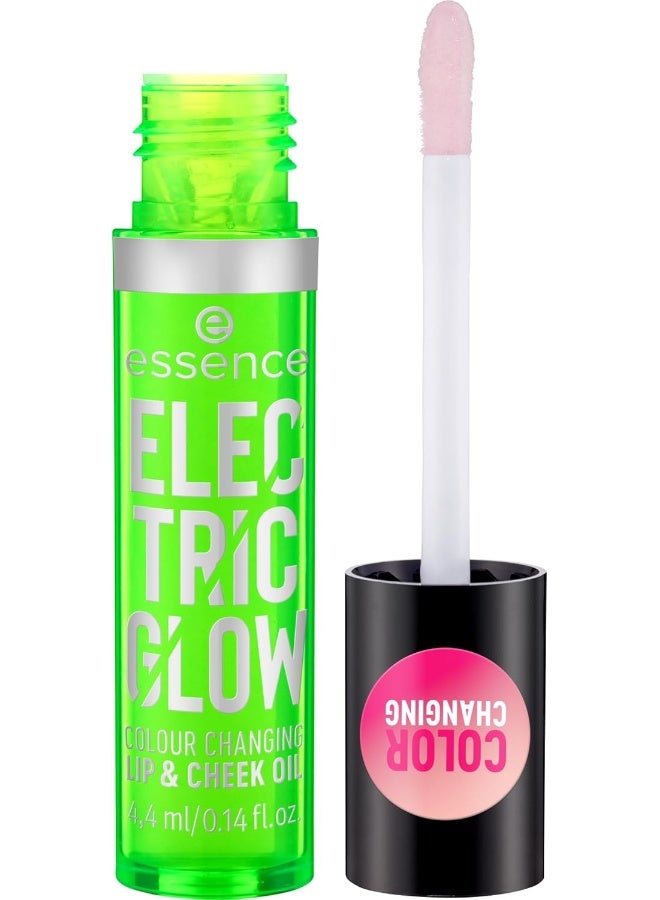 Essence Electric Glow Colour Changing Lip And Cheek Oil Clear - Image 3