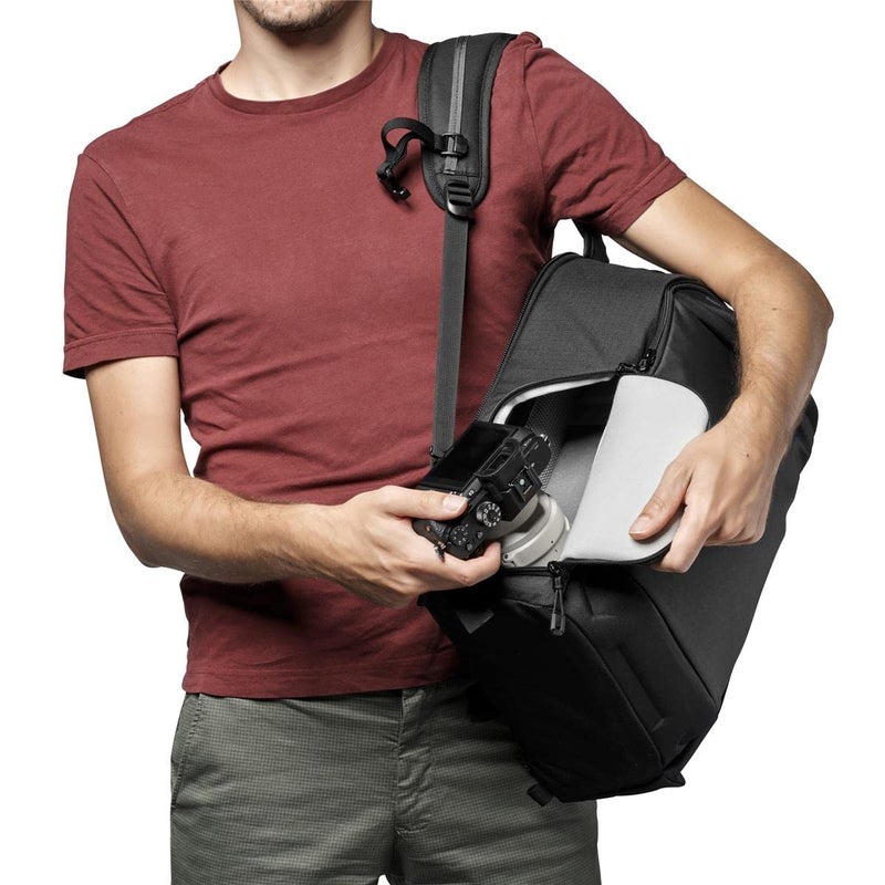Lowepro Flipside BP 300 AW III Mirrorless and DSLR Camera Backpack - Black - with Rear Access - with Side Access - with Adjustable Dividers - for Mirrorless Like Sony Î±7 - LP37350-PWW - Image 4