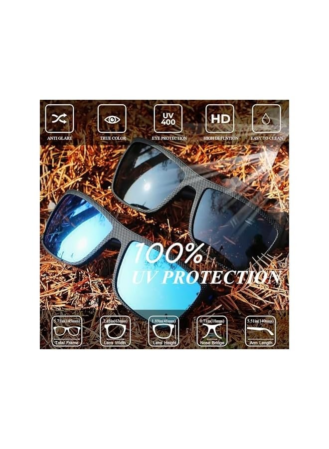 بروماس النظارات الشمسية المستقطبة الطيار للرجال النساء الصيد القيادة المشي لمسافات طويلة خفيفة الوزن TR90 الإطار UV400 حماية مربع خمر نمط نظارات الشمس حماية من الأشعة فوق البنفسجية - Image 3