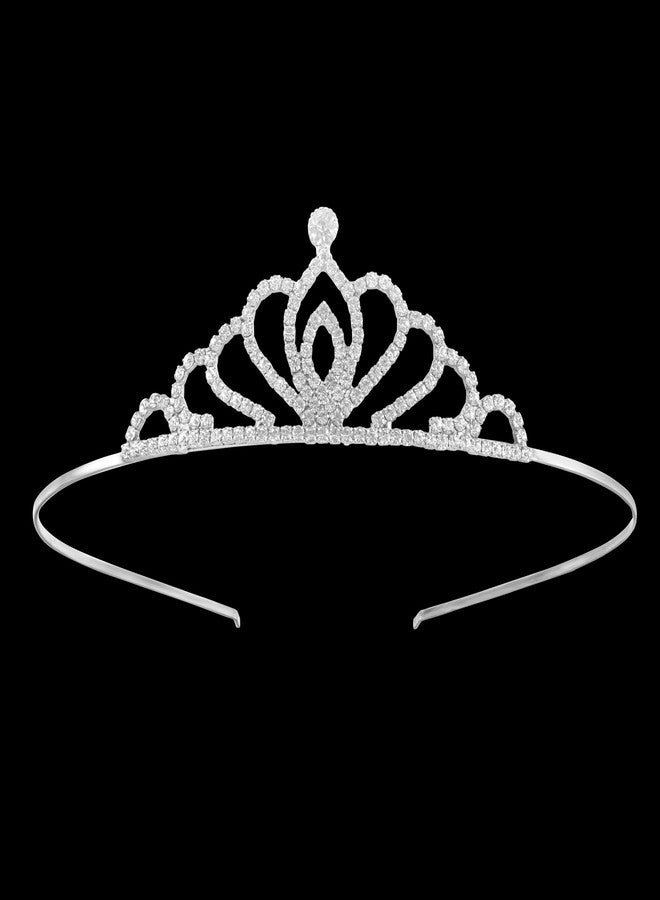 Decofy Princess Sash & Crown Set for Girls | Pink Satin Birthday Sash with Silver Rhinestone Tiara | Dress-Up, Pageants, Parties & Special Events - Image 5