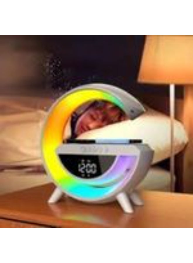 Smart 3-in-1 Bluetooth Speaker - RGB Light, Wireless Charger & Sunrise Alarm! For a Stylish & Comfy Room! - Image 4