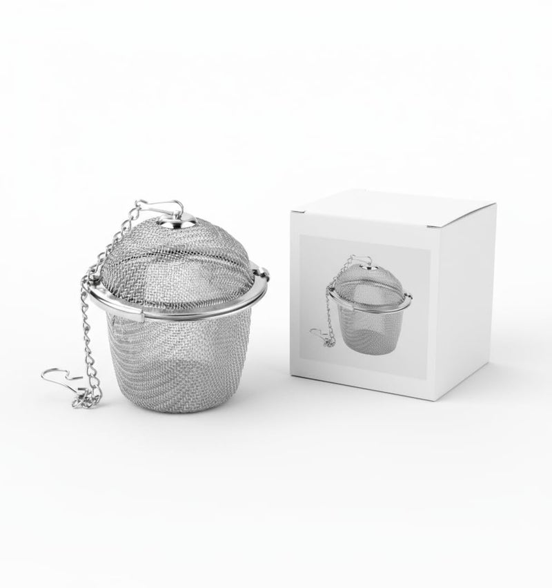 XACA Premium Stainless Steel Tea Infuser for Cup & Kettle | Reusable Green Tea Strainer, Loose Leaf Tea Filter Ball | Perfect Diwali Gift for Tea Lovers | Brew Loose Spices Seasonings - Image 1