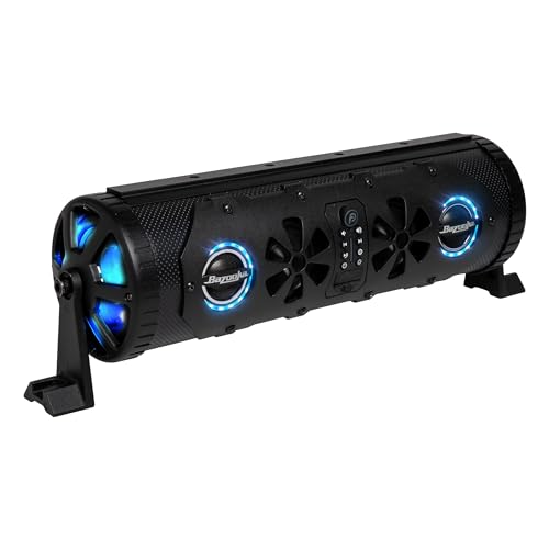 Bazooka G3 Bluetooth 16 inch Party Bar | 450-watt Max Power | LED Lights | Party Button Music Sharing | Marine Grade Speakers | Off Road, Golf Cart, Marine, and Outdoor Speaker System - Image 2