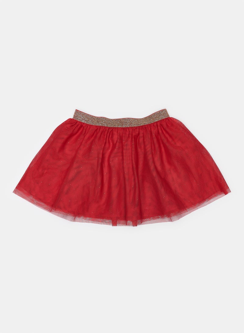 Okaidi Red Skirts for Girls  - Image 1