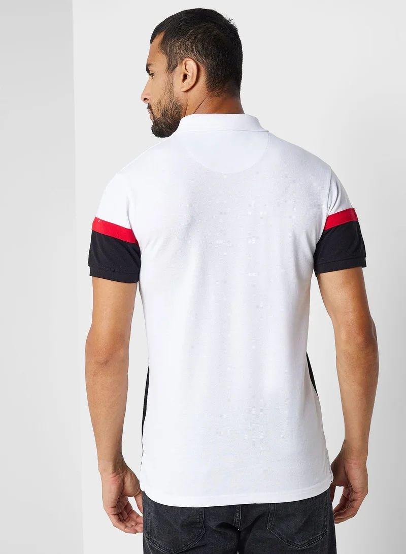 Seventy Five Colour Block Polo Shirt