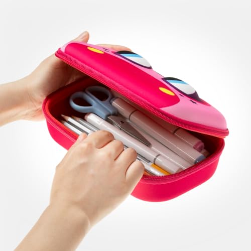 ZIPIT Pony Pencil Box for Girls, Large Capacity Cute Pencil Case for School, Stationery Organizer Box, Pink - Image 5