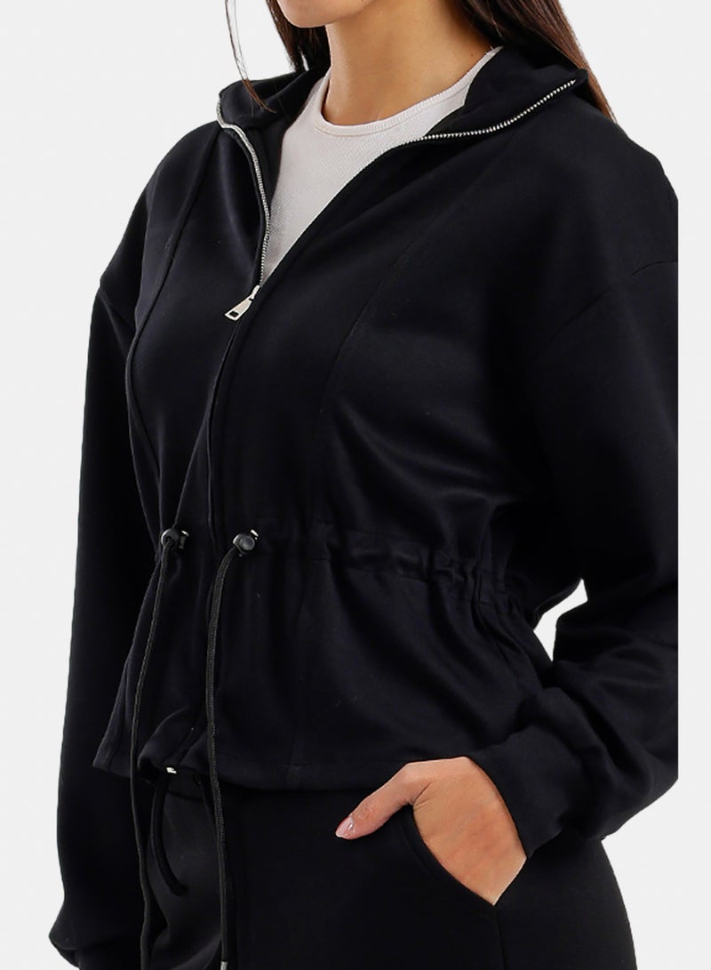 Carina Adjustable Drawstring Lounge Jacket - Image 5