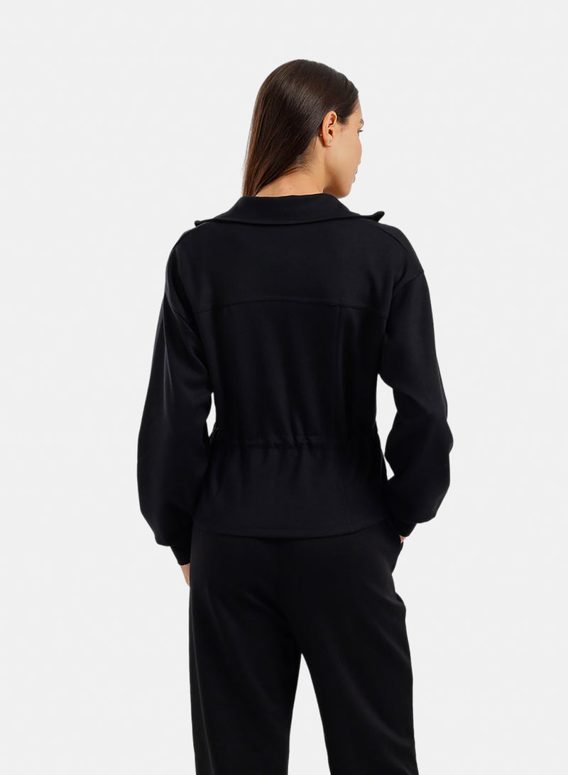 Carina Adjustable Drawstring Lounge Jacket - Image 4