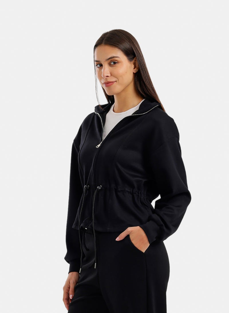 Carina Adjustable Drawstring Lounge Jacket - Image 3