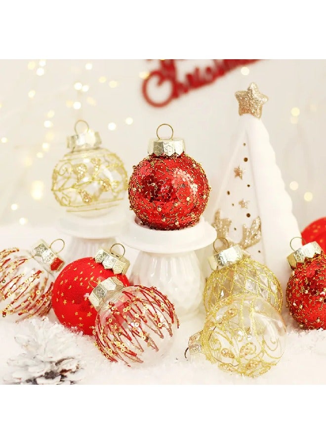 ThePartyPopper Red and Gold Christmas Ornament Balls - Image 2