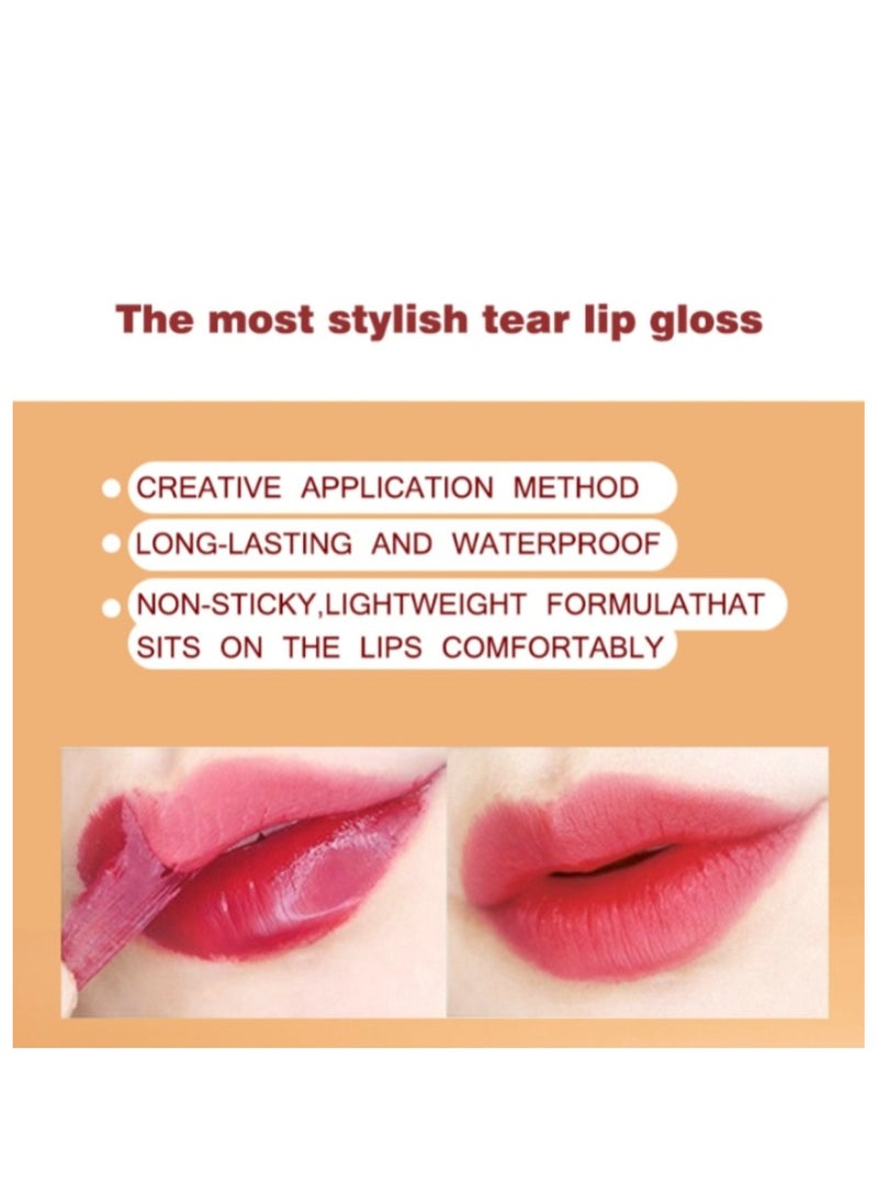 Huitich Long-Lasting Waterproof Natural Lip Gloss  6 Color Options - Image 3