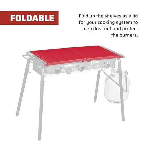 Camp Chef Folding Side Shelves LS60P - Fits Two Burner Stove Models EX60LW, EX60LWC, EX60P, EX60PP, EX60LWF, EX90LW, EX170LW, EX280LW, YK60LW, YK60LWC12, DB60D, CT32LW, EX60B, EX90LWB - Image 5