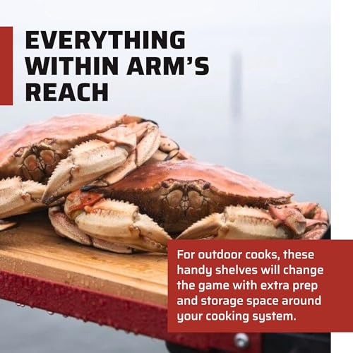 Camp Chef Folding Side Shelves LS60P - Fits Two Burner Stove Models EX60LW, EX60LWC, EX60P, EX60PP, EX60LWF, EX90LW, EX170LW, EX280LW, YK60LW, YK60LWC12, DB60D, CT32LW, EX60B, EX90LWB - Image 2