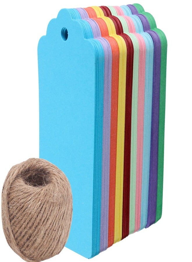 WARMBUY Colorful Gift Tags with Jute Twine, 200Pcs - Image 2