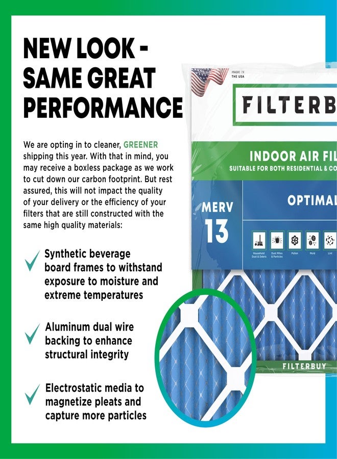 Filterbuy 14x30x1 Air Filter MERV 13, Pleated HVAC AC Furnace Filters (4-Pack, Platinum) - Image 3