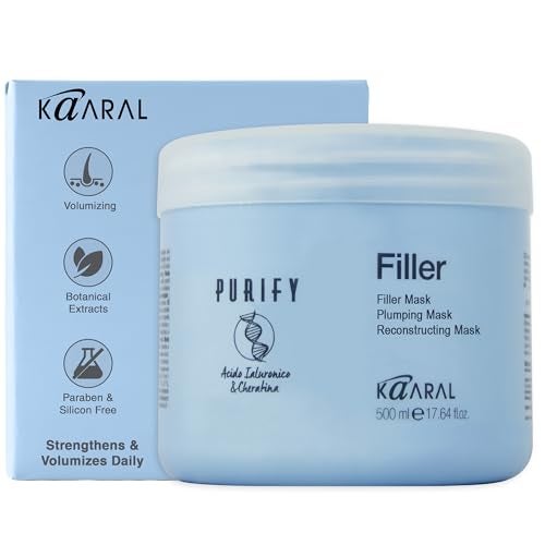 Kaaral Purify Filler Hair Mask Deep Conditioning and Moisturizing Treatment for Dry Damaged or Color Treated Hair Hydrating and Nourishing Formula for All Hair Types 500ml - Image 1
