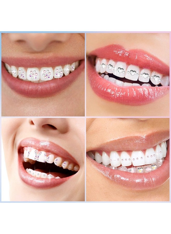 Sosation 377 Pieces Tooth Gem for Teeth Tooth Jewelry Kit DIY Fashionable Tooth Artificial Crystal Reflective Tooth for Halloween Christmas Teeth Party Decorations - Image 4