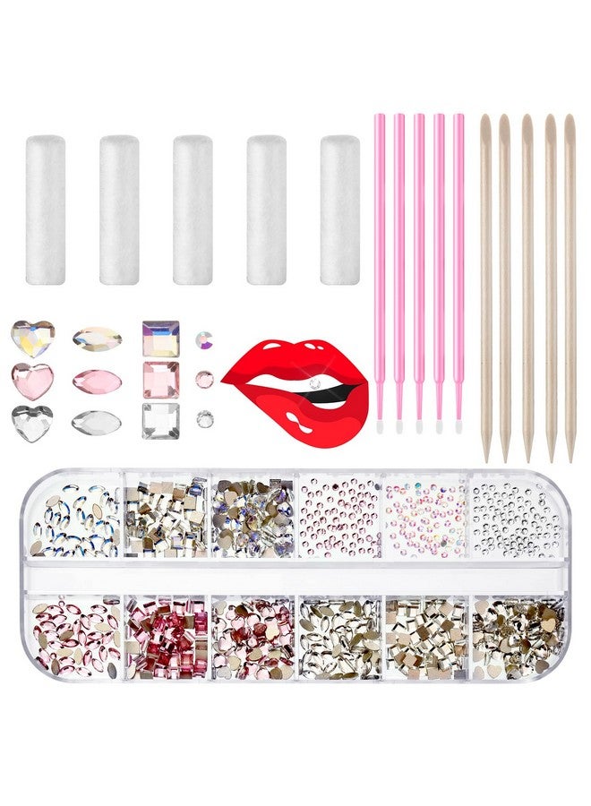 Sosation 377 Pieces Tooth Gem for Teeth Tooth Jewelry Kit DIY Fashionable Tooth Artificial Crystal Reflective Tooth for Halloween Christmas Teeth Party Decorations - Image 1