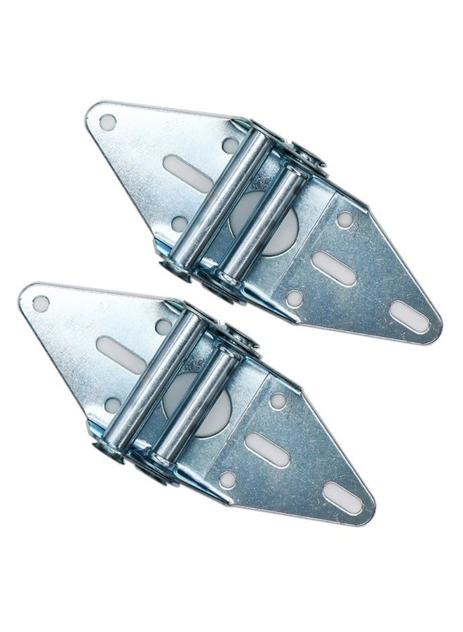 Wulankd 2 Packs Galvanized Garage Door Hinges - Heavy Duty 14 Gauge Steel, Suitable for Residential/Light Commercial Garage Door Replacement (#3) - Image 2