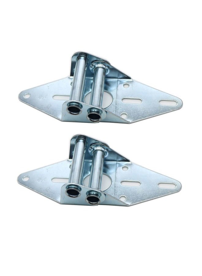Wulankd 2 Packs Galvanized Garage Door Hinges - Heavy Duty 14 Gauge Steel, Suitable for Residential/Light Commercial Garage Door Replacement (#3) - Image 1