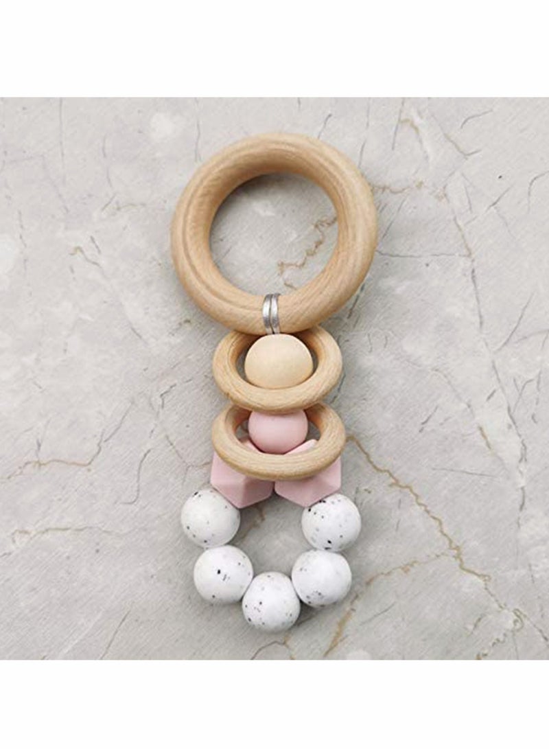 KASTWAVE Puzzle Molar Toy Puzzle Toy Wooden Bead Toy String Beads Baby Room Hanging Decorations Child Pendant Photo Prop Toys for Children - Image 1
