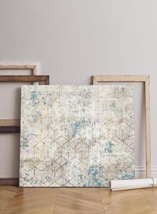 Home Gallery simple abstract line art pattern retro carpet Printed canvas wall art 90x60 cm 