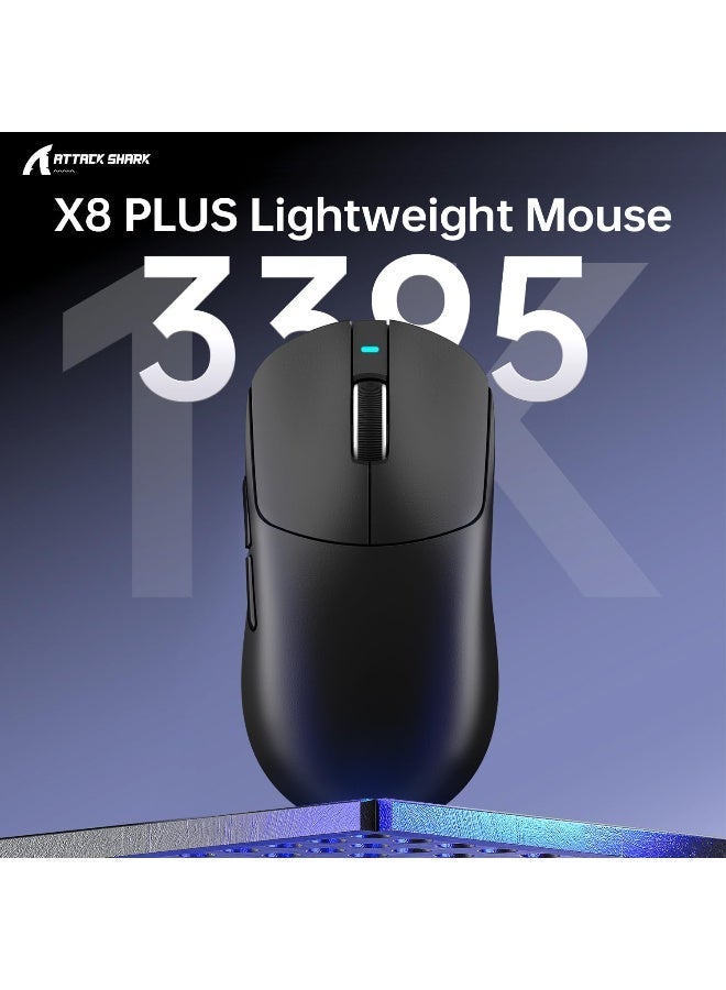 ATTACK SHARK X8PLUS Tri-Mode Wireless Gaming Mouse, 55g Lightweight, Black - Image 3