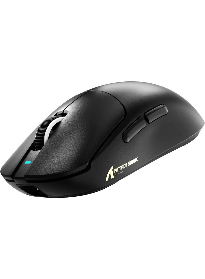 ATTACK SHARK X8PLUS Tri-Mode Wireless Gaming Mouse, 55g Lightweight, Black - Image 1
