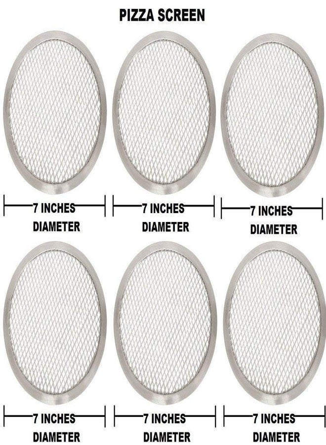 THW® FOR COMMERCIAL USE OF HOTELS AND RESTAURANTS 7 Inches Aluminium Pizza Screen- set of 6 pieces - Image 2