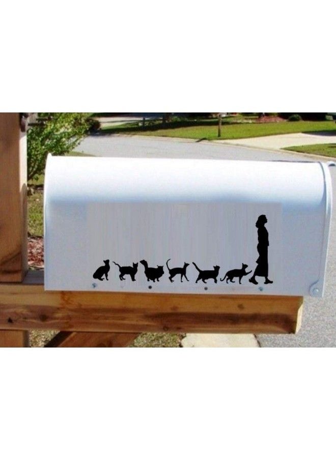 Adam Victor Removable Switch Sticker 2 Pcs Lovely Girl And Cats Cartoon Wall Sticker Light Switch Decor Decals Family Diy Kids Bedroom Office Home Car Decoration  - Image 4