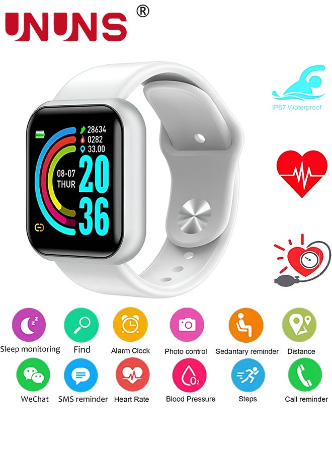 UNUNS Smart Watch,Fitness Watch 1.44'' Touchscreen With Heart Rate Sleep Monitor,Tracker for Health,Running, Waterproof Pedometer Smartwatch Compatible With IOS Android For Women Men  - Image 2