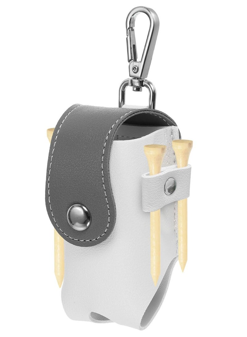 SYOSI Golf Ball Waist Bag, Golf Ball Carry Pouch with Tee Holder, Buckle for Women Men Belt Golf, Clipcompact and Lightweight Design, Widely Used in Tourism, Play, Outdoor Activities (White) - Image 3