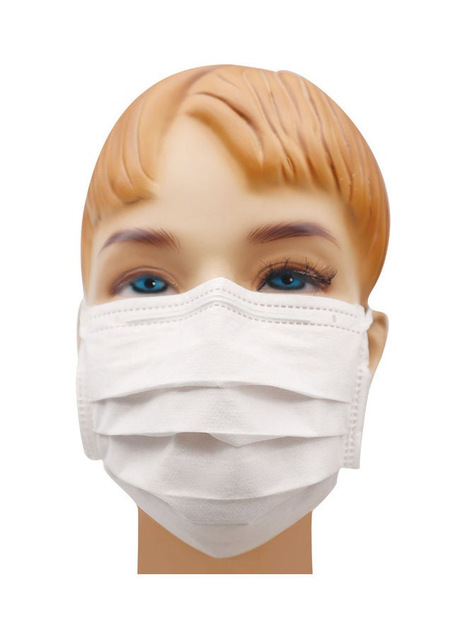 NIBEMINENT 50-Piece Face Mask For Kids White - Image 1