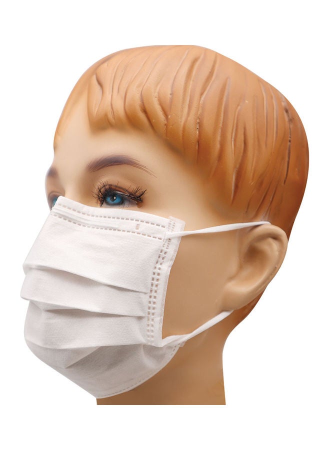 NIBEMINENT 50-Piece Face Mask For Kids White - Image 2